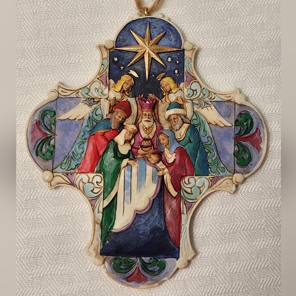 Jim Shore  Multicolor Collectible Nativity Ornament.